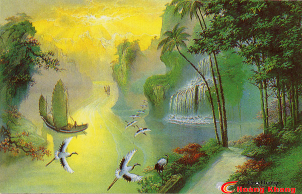 Tranh Núi - Nước - Phong Thuỷ